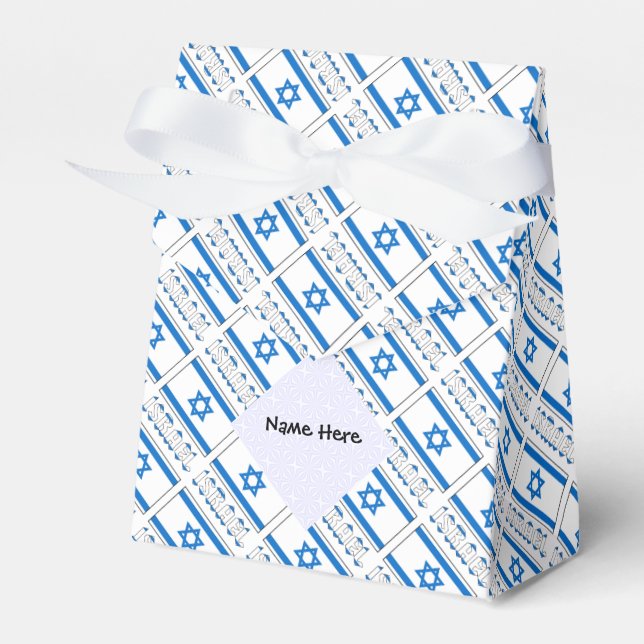 Personalisierte israelische Flagge Geschenkschachtel (Vorderseite)