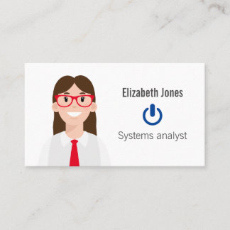 Personalisierte IT Avatar-Visitenkarte Visitenkarte