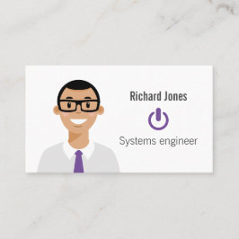 Personalisierte IT Avatar-Visitenkarte Visitenkarte