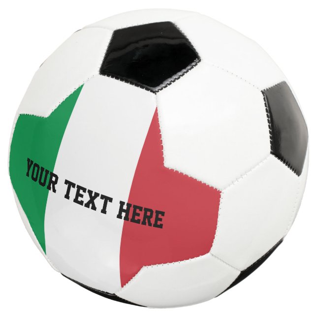 Personalisierte italienische Fahne Fußball-Geschen Fußball (Dreiviertel)