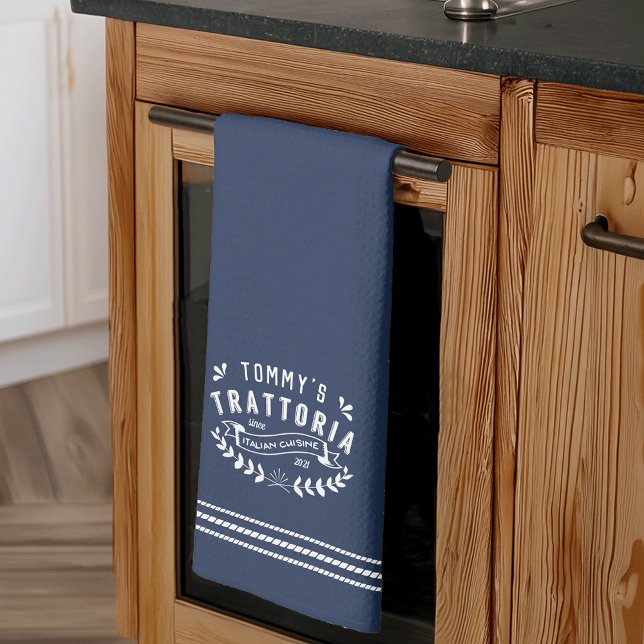 Personalisierte italienische Trattoria Geschirrtuch (Von Creator hochgeladen)