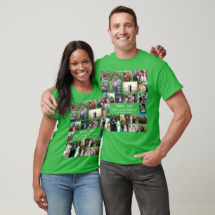 Personalisierte Jahresend-Familien-Fotocollage 22 T-Shirt