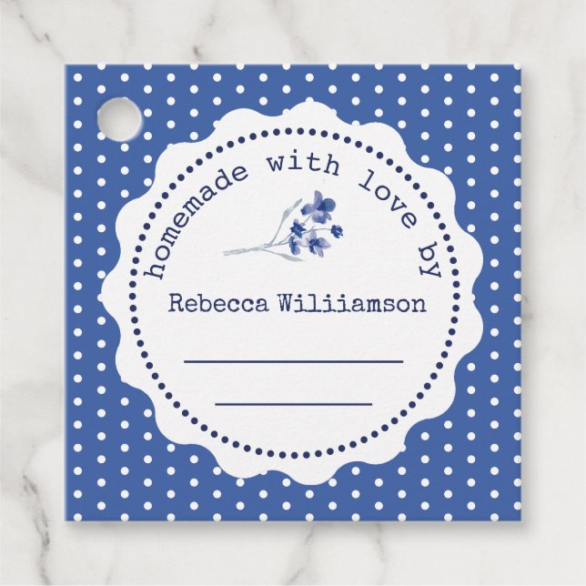 Personalisierte Jam Canning | Eigenart mit Liebe Geschenkanhänger (Vorderseite)