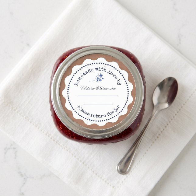 Personalisierte Jam Canning | Eigenart mit Liebe Runder Aufkleber (Von Creator hochgeladen)