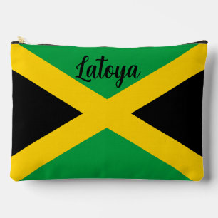 Personalisierte jamaikanische Flagge Zubehörtasche