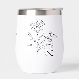 Personalisierte Januar-Nelkenbildung Blume