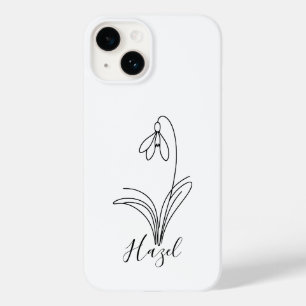 Personalisierte Januar-Schneeschauer Geburtstagsfe Case-Mate iPhone 14 Hülle