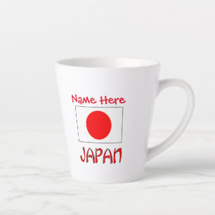 Personalisierte Japan-Flagge Heritage Klein Milchtasse