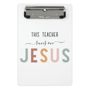 Personalisierte Jesus-Glaubensberufe  Mini Klemmbrett