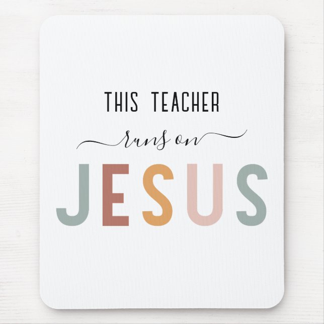 Personalisierte Jesus-Glaubensberufe  Mousepad (Vorne)