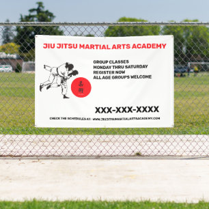 Personalisierte Jiu Jitsu Kampfsportschule Geschäf Banner