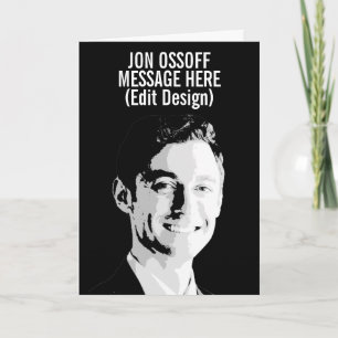 Personalisierte Jon Ossoff Büste Karte
