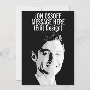 Personalisierte Jon Ossoff Büste Karte