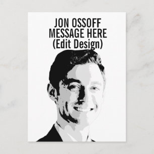 Personalisierte Jon Ossoff Büste Postkarte