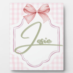 Personalisierte Josie Baby Mädchen Kinderzimmer-Sc Fotoplatte