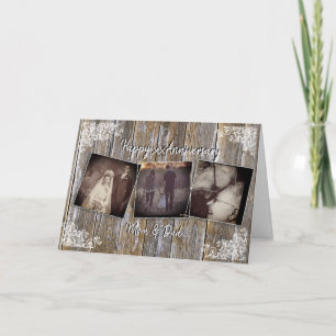 Personalisierte Jubiläumsfotokarte Karte