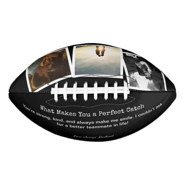 Personalisierte Jubiläumsgeschenke für ihn Football (Vorderseite)