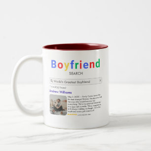 Personalisierte Jubiläumsgeschenke für ihn Zweifarbige Tasse