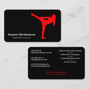 Personalisierte Judo-Trainer - Karte