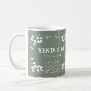 Personalisierte Jugendstil Kaffeetasse