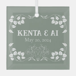 Personalisierte Jugendstil Ornament Aus Glas