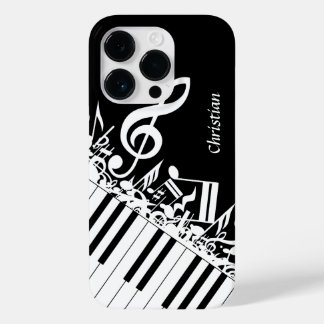 Personalisierte Jumbled-Musiknotizen und -Klaviert Case-Mate iPhone 14 Pro Hülle