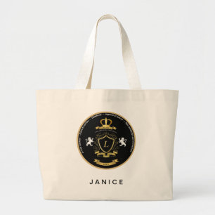 Personalisierte Jumbo-Tasche mit Wappen Jumbo Stoffbeutel