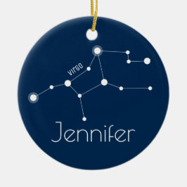 Personalisierte Jungfrau-Konstellations-Verzierung Keramikornament