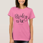 Personalisierte Junggeselinnen-Abschied Bridge Shi T-Shirt<br><div class="desc">Niedliche Braut,  um personalisierte Bride-Shirt für Junggeselinnen-Abschied zu schreiben.</div>