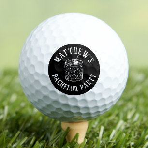 Personalisierte Junggesellenabschiedsparty Golfball