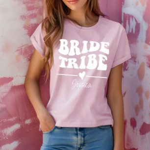 Personalisierte Junggesellinnenabschied Braut Trib T-Shirt