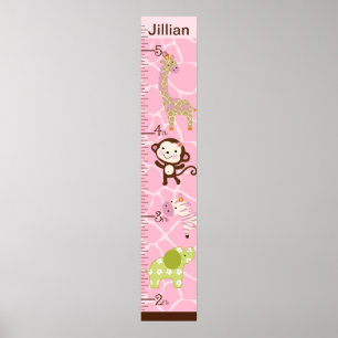 Personalisierte Jungle Jill Growth Chart #2 Poster