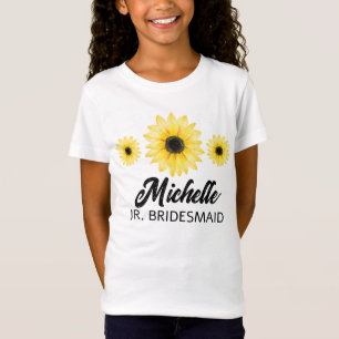 Personalisierte Juniorensonnenblume T-Shirt