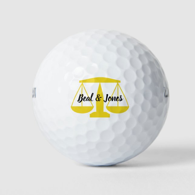 Personalisierte Justizskala Golfball (Vorderseite)