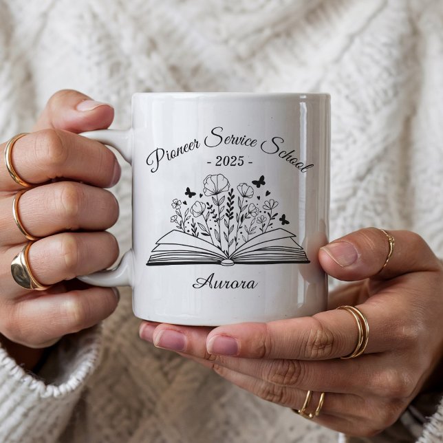 Personalisierte JW-Pionierdienst-Schulklasse 2025 Kaffeetasse (Von Creator hochgeladen)