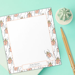 Personalisierte Käfer Notizblock