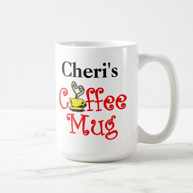 Personalisierte Kaffee-Tasse Kaffeetasse (Rechts)