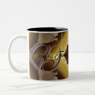 Personalisierte Kaffee-Tasse - Kundenfamilie Zweifarbige Tasse