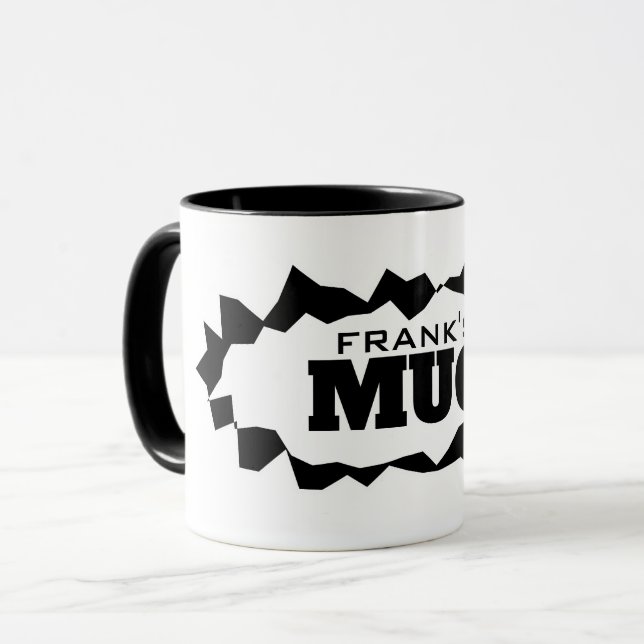 Personalisierte Kaffee-Tasse mit lustig geripptem  Tasse (Vorderseite Links)