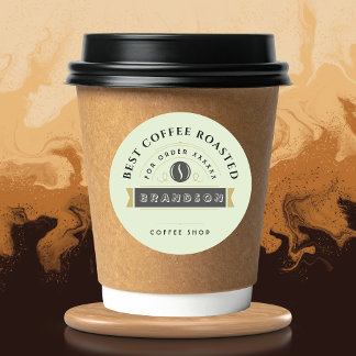 Personalisierte Kaffee-Verpackungsaufkleber Runder Aufkleber