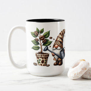Personalisierte Kaffeegenuss Pflanze Geschenk Zweifarbige Tasse