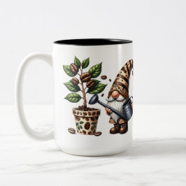 Personalisierte Kaffeegenuss Pflanze Geschenk Zweifarbige Tasse
