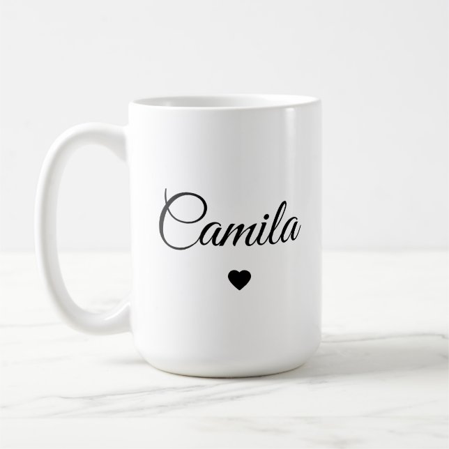 Personalisierte Kaffeetasse mit individuellem Name (Links)