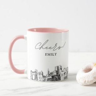 Personalisierte Kaffeetasse zur Columbus-Hochzeit