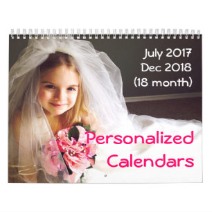 Personalisierte Kalender 2017-2018 18 Monatskalend