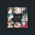 Personalisierte Kalligraphie-Familie 8 FotoCollage Leinwanddruck<br><div class="desc">Modernes und elegantes Design bedruckt Personalisierte Calligrafy Family 8 Foto Collage Canvas Print,  die mit Ihrem Text angepasst werden können. Karo im Grafikdesign-Store für andere Produkte,  die diesem Design entsprechen!</div>