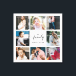 Personalisierte Kalligraphie-Familie 8 FotoCollage Leinwanddruck<br><div class="desc">Modernes und elegantes Design bedruckt Personalisierte Calligrafy Family 8 Foto Collage Canvas Print,  die mit Ihrem Text angepasst werden können. Karo im Grafikdesign-Store für andere Produkte,  die diesem Design entsprechen!</div>