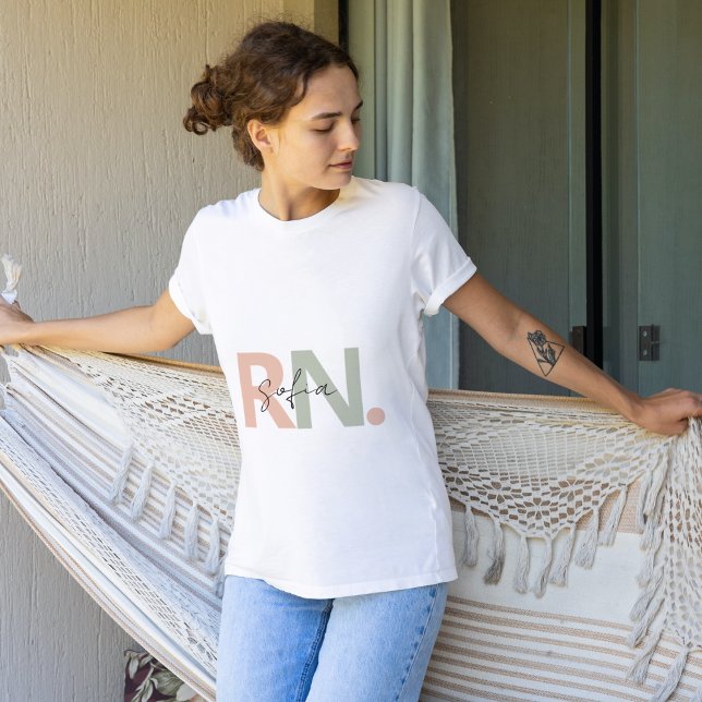 personalisierte Kalligraphie von RN T-Shirt (Von Creator hochgeladen)