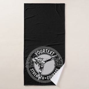 Personalisierte Kampfkunst JUDO Japan Kampfsport Badhandtuch Set