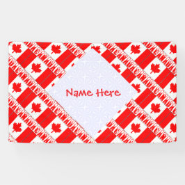 Personalisierte Kanada-Flagge-Party  Banner